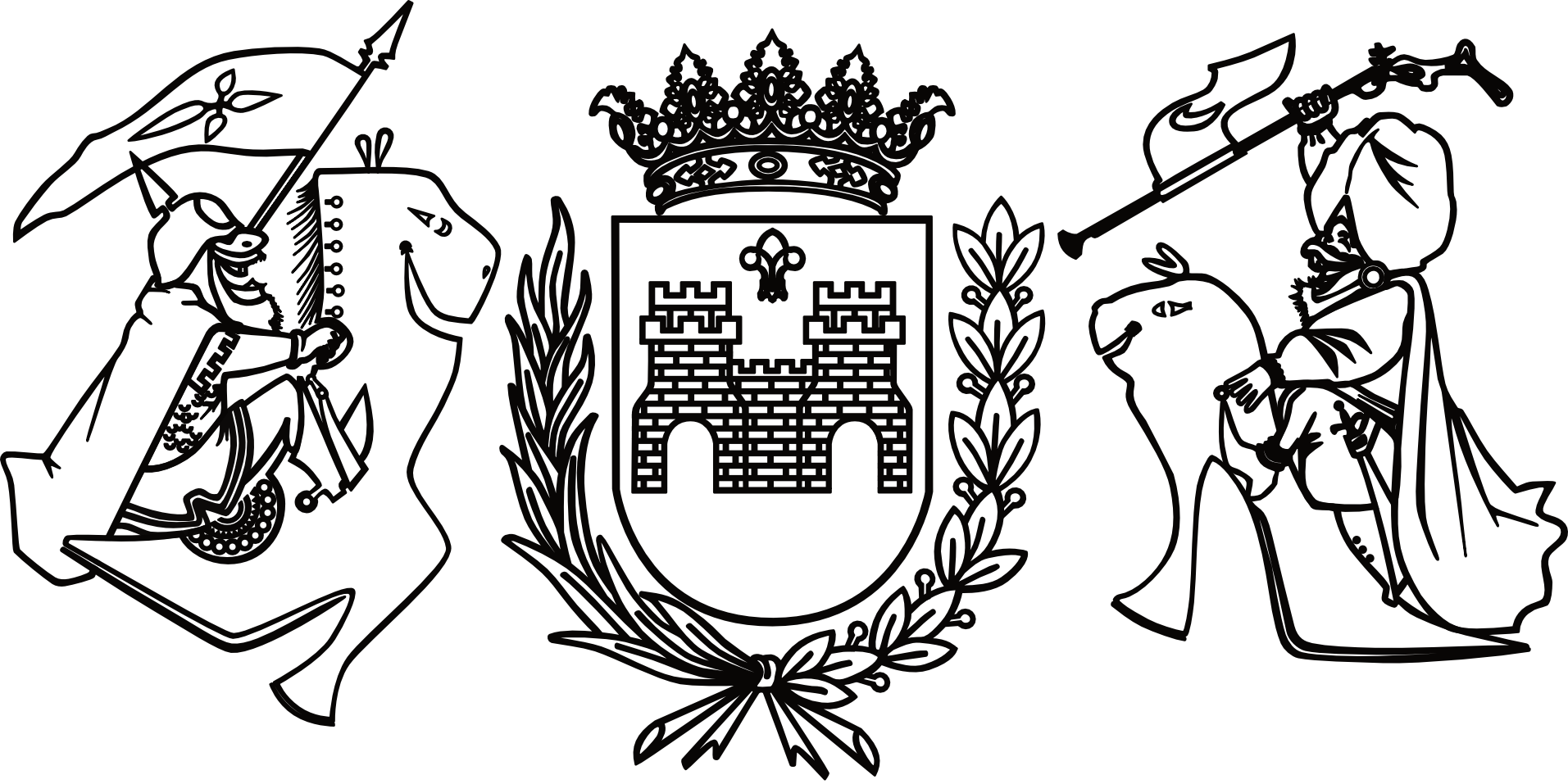 Logo Junta Central en silueta negra, sin texto Logo Junta Central en silueta negra, sin texto
