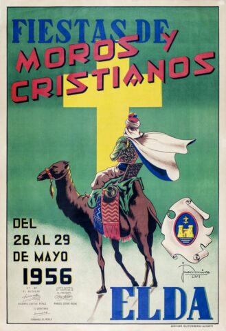 cartel moros cristianos elda 1956