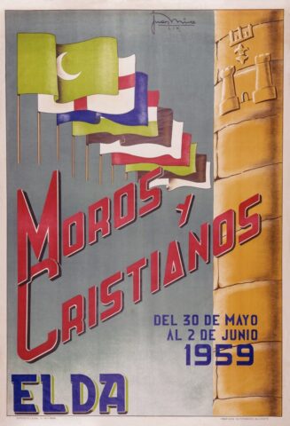 cartel moros cristianos elda 1959