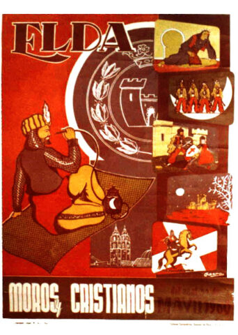 cartel moros cristianos elda 1960