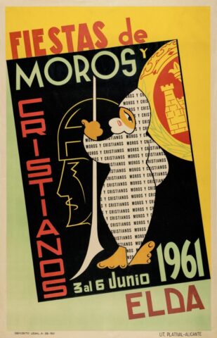 cartel moros cristianos elda 1961