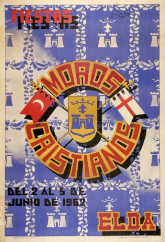 cartel moros cristianos elda 1962