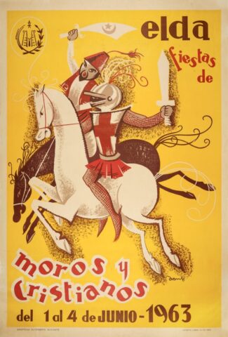 cartel moros cristianos elda 1963