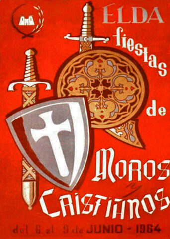 cartel moros cristianos elda 1964