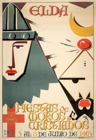 cartel moros cristianos elda 1965