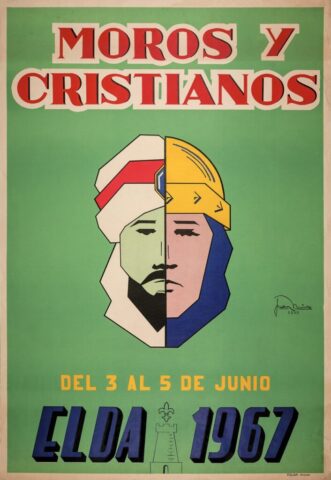 cartel moros cristianos elda 1967