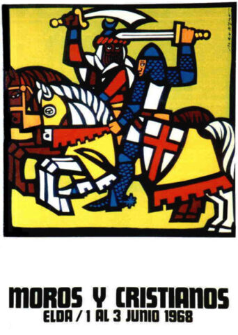 cartel moros cristianos elda 1968