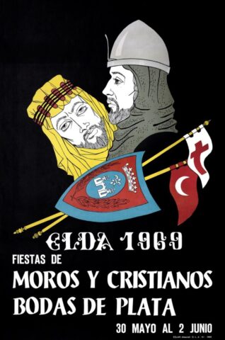 cartel moros cristianos elda 1969