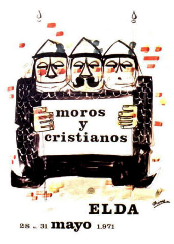 cartel moros cristianos elda 1971