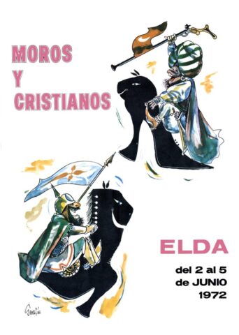 cartel moros cristianos elda 1972