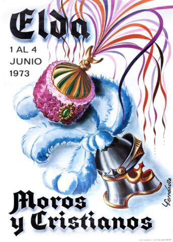cartel moros cristianos elda 1973