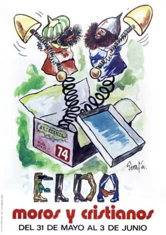 cartel moros cristianos elda 1974