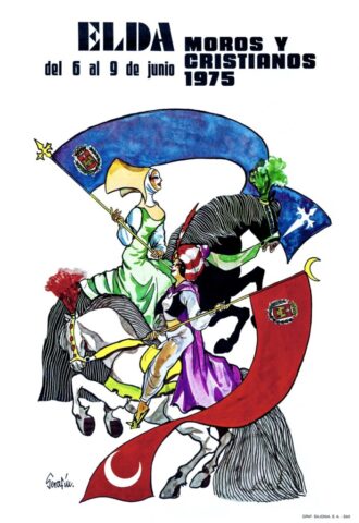 cartel moros cristianos elda 1975