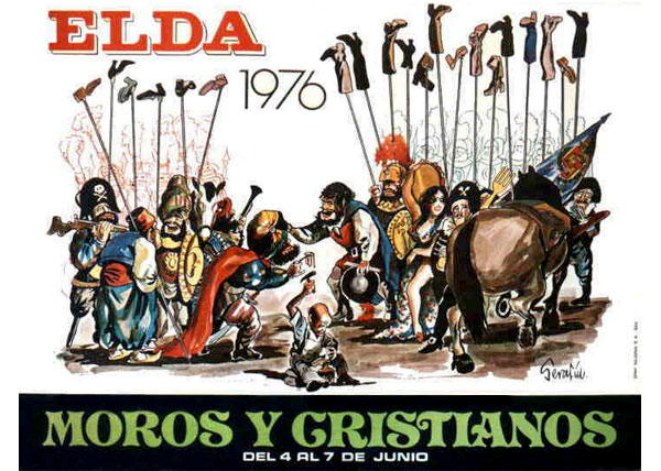 cartel moros cristianos elda 1976