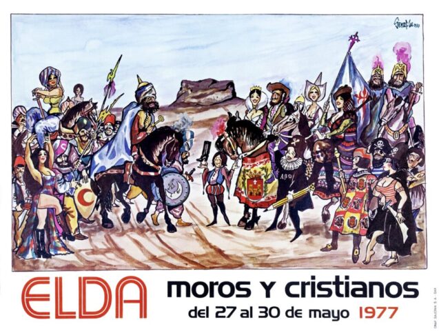 cartel moros cristianos elda 1977