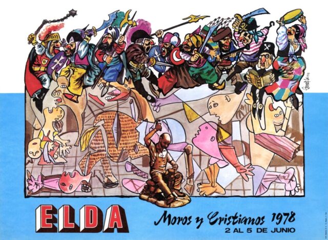 cartel moros cristianos elda 1978