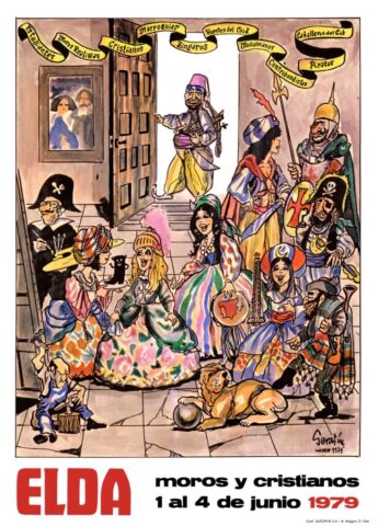 cartel moros cristianos elda 1979