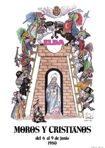 cartel moros cristianos elda 1980