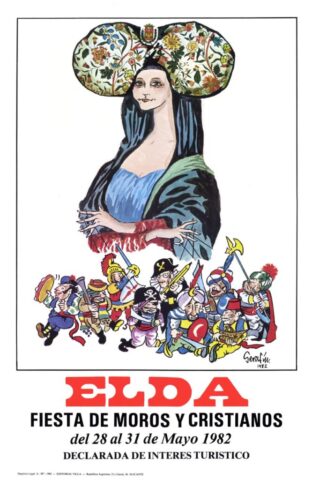 cartel moros cristianos elda 1982
