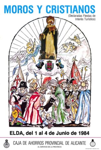 cartel moros cristianos elda 1984
