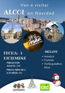 Anuncio visita a Alcoi. 5 de diciembre de 2026.